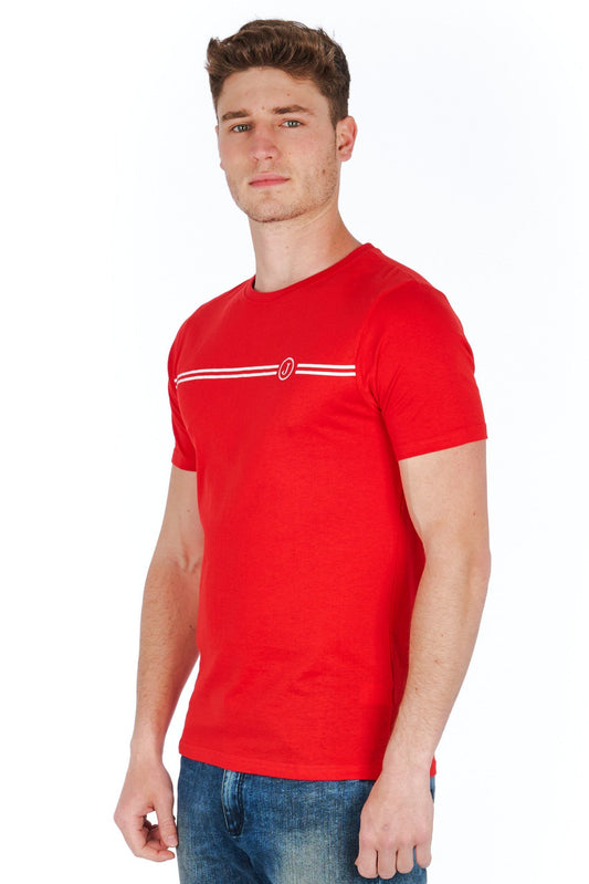 Red Cotton Men T-Shirt