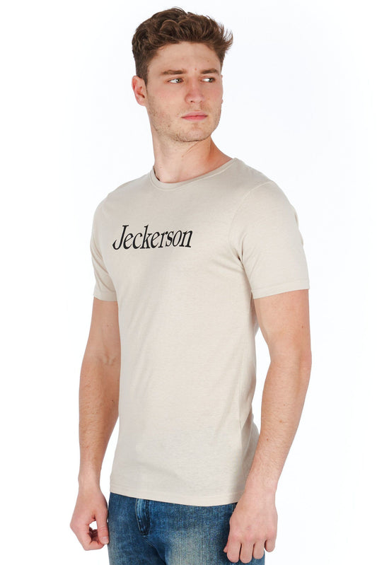 Silver Cotton Men T-Shirt