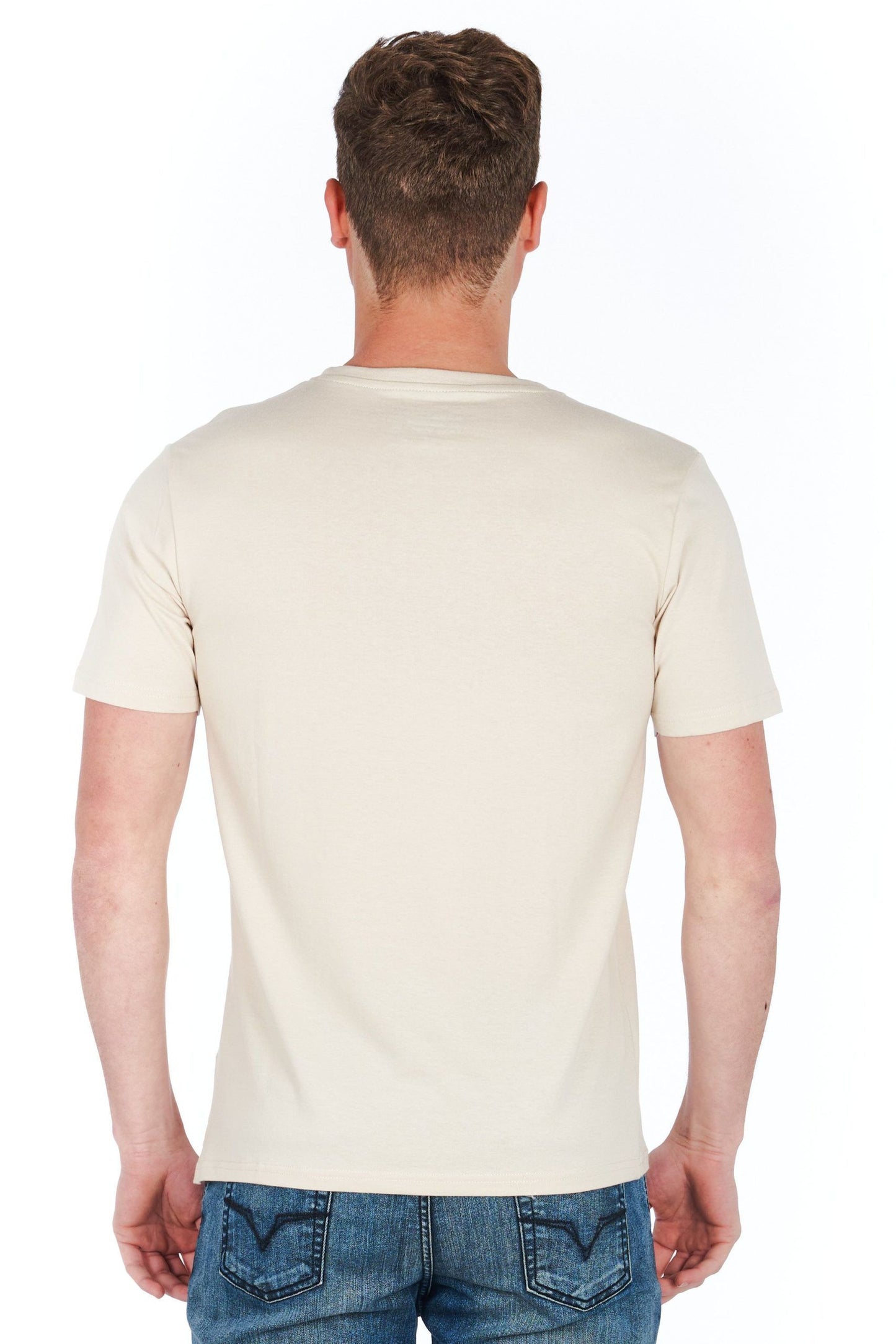 Silver Cotton Men T-Shirt