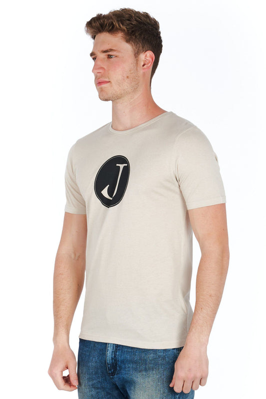 Silver Cotton Men T-Shirt
