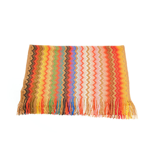 Multicolor Wool Men Scarf