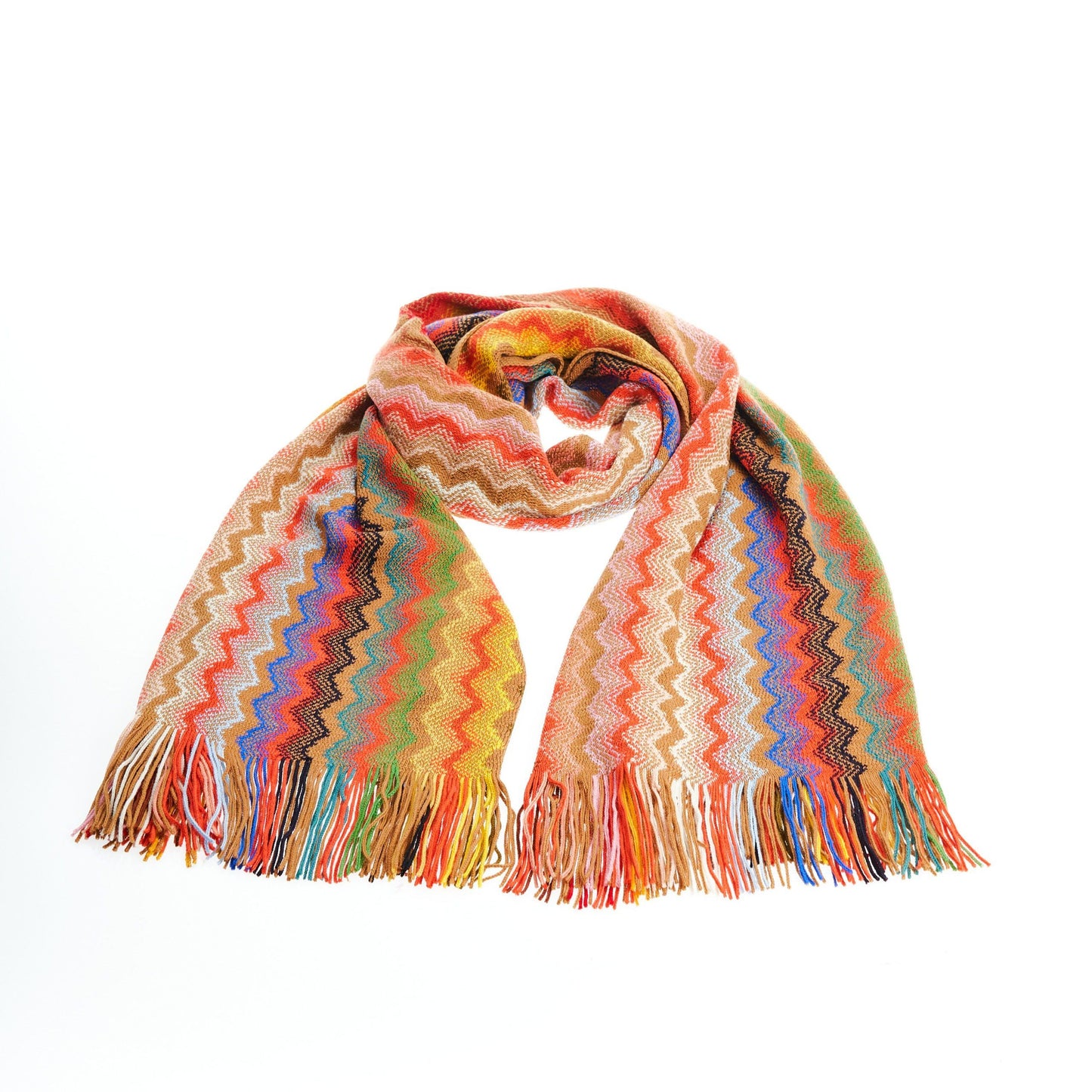 Multicolor Wool Men Scarf
