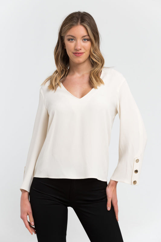 White Viscose Women Blouse