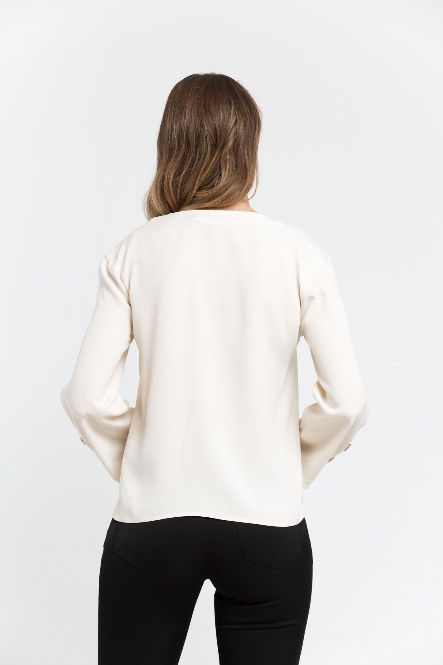 White Viscose Women Blouse