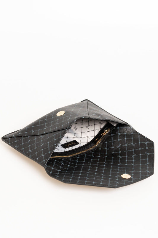 Black Leather Women Clutch