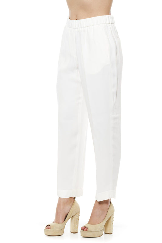 White Acetate Women Pant