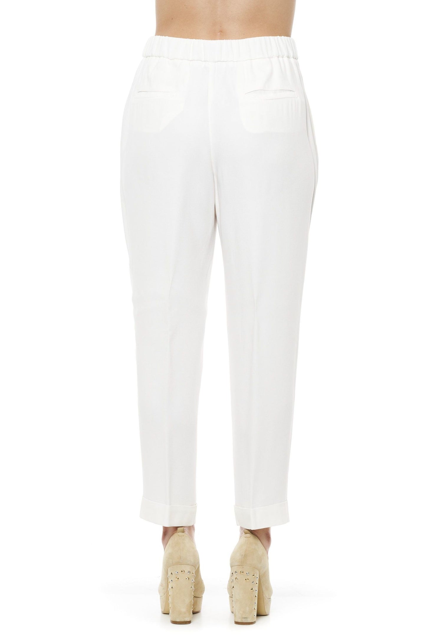 White Acetate Women Pant