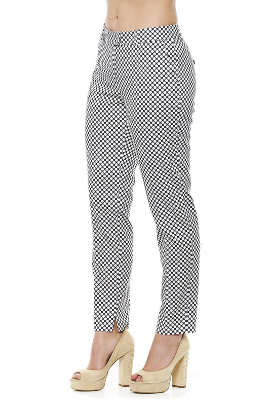Blue Cotton Women Pants