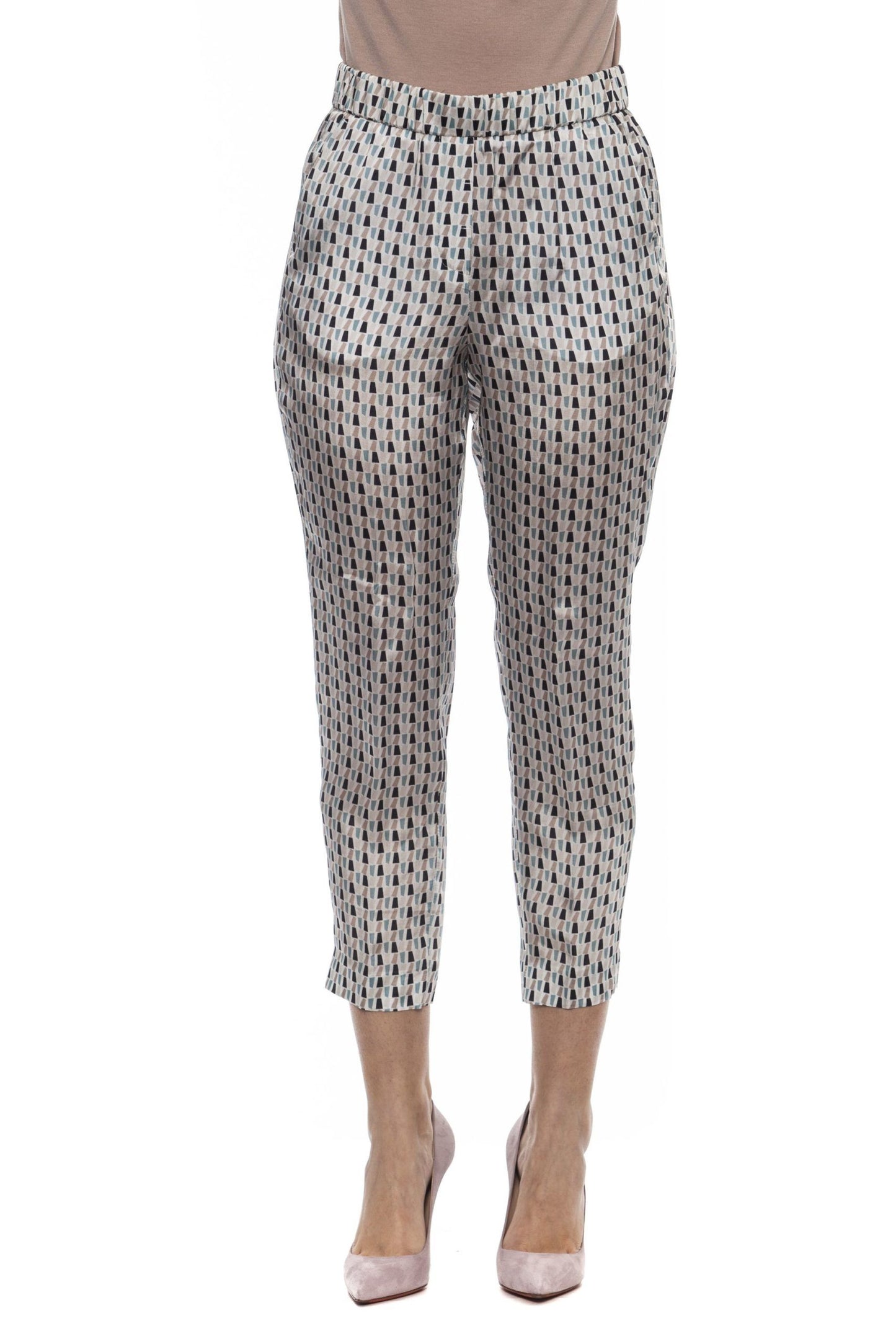 White Viscose Women Pants
