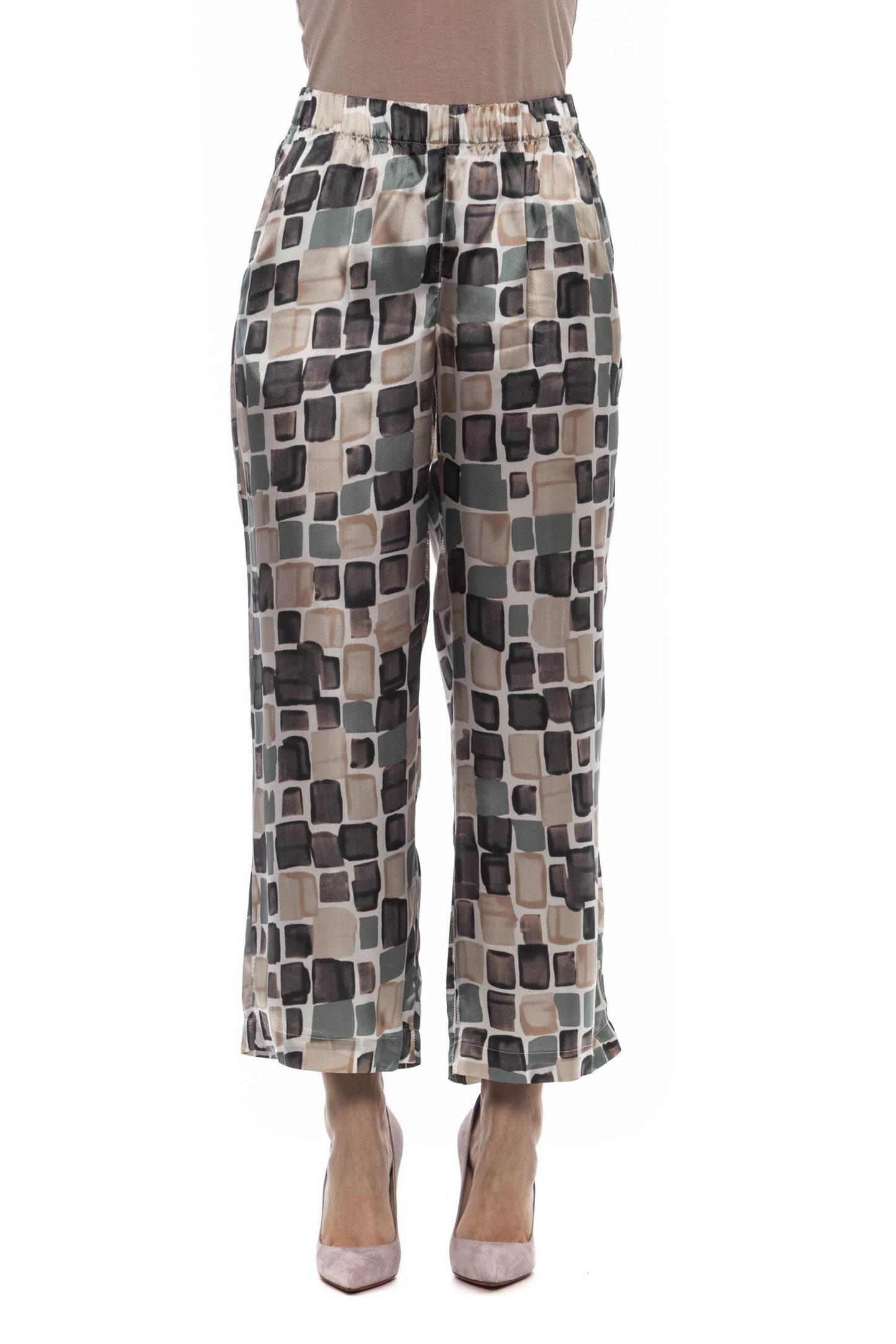 Multicolor Polyester Women Palazzo Pants