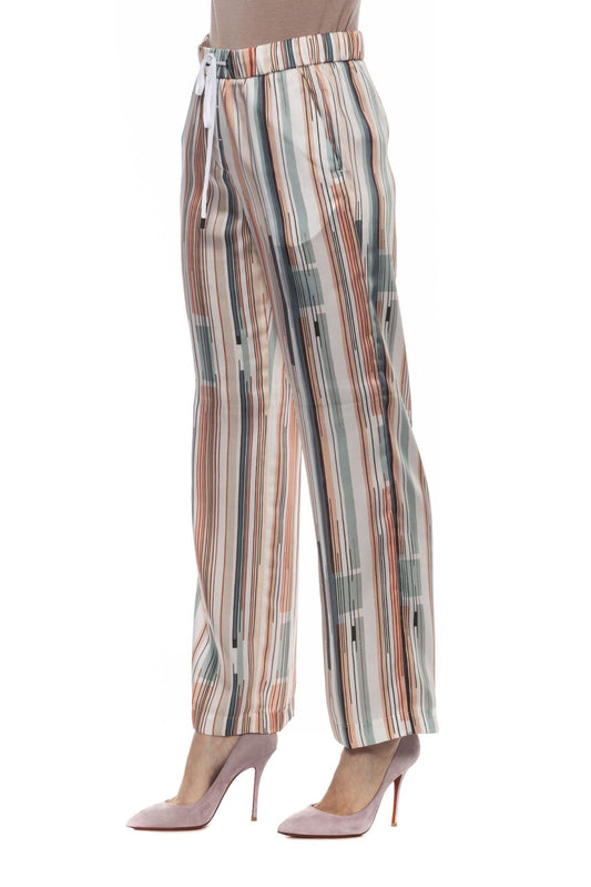 Multicolor Viscose Women Palazzo Pants