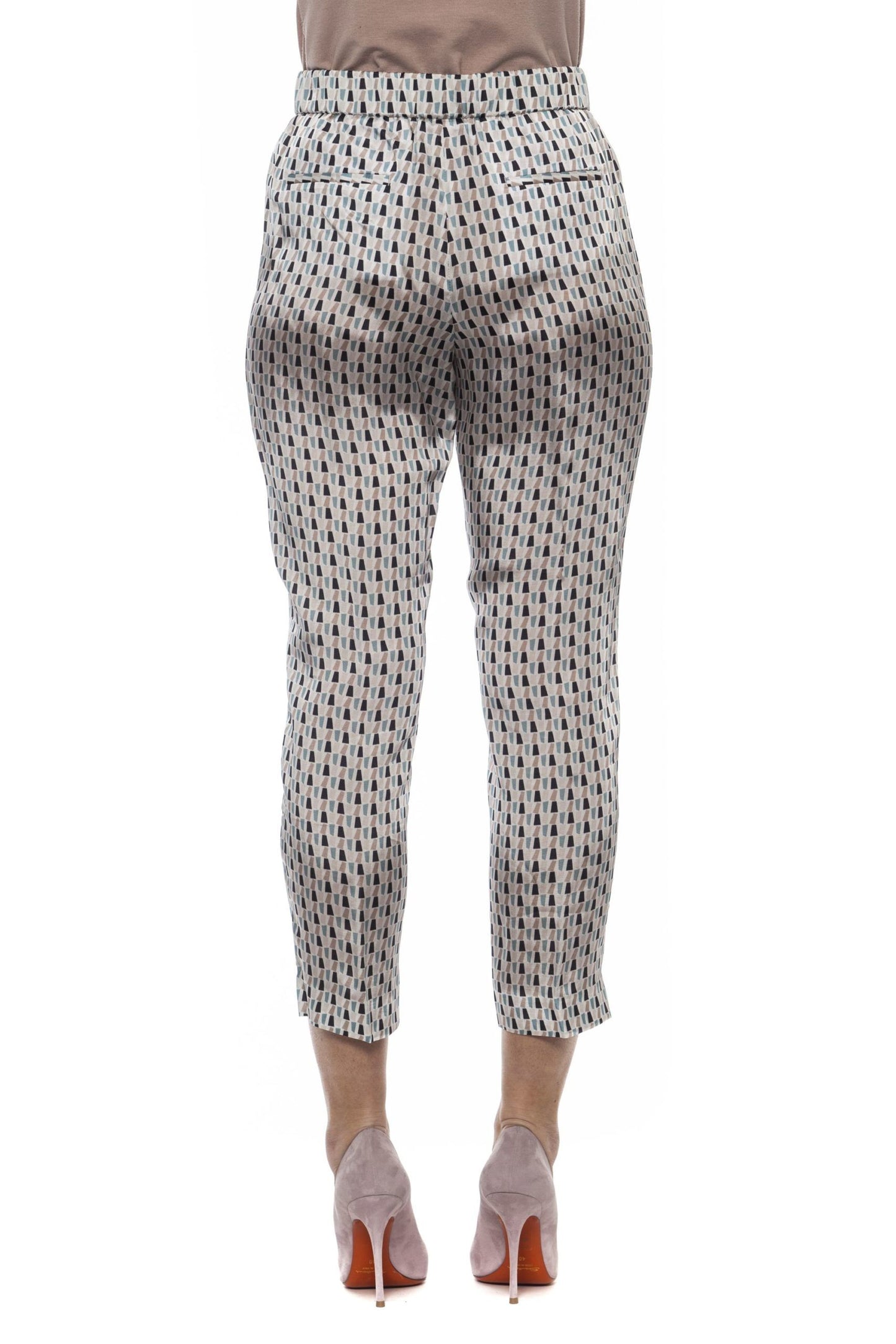 White Viscose Women Pants