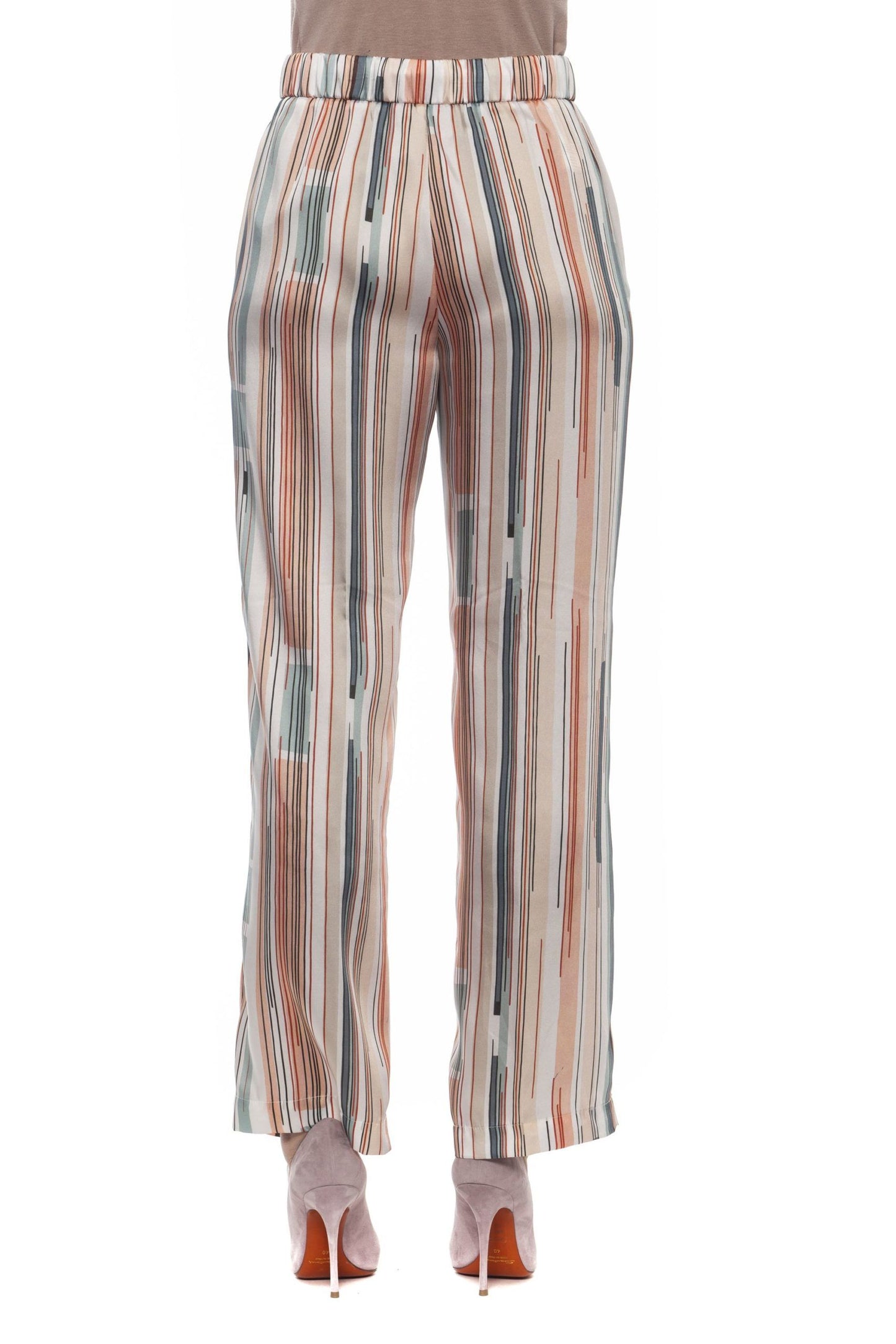 Multicolor Viscose Women Palazzo Pants