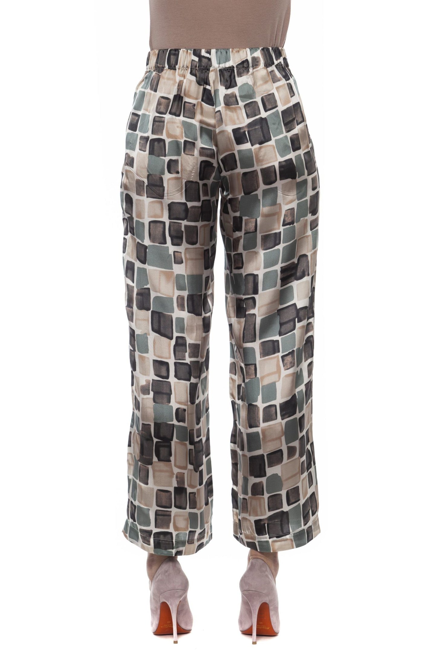 Multicolor Polyester Women Palazzo Pants