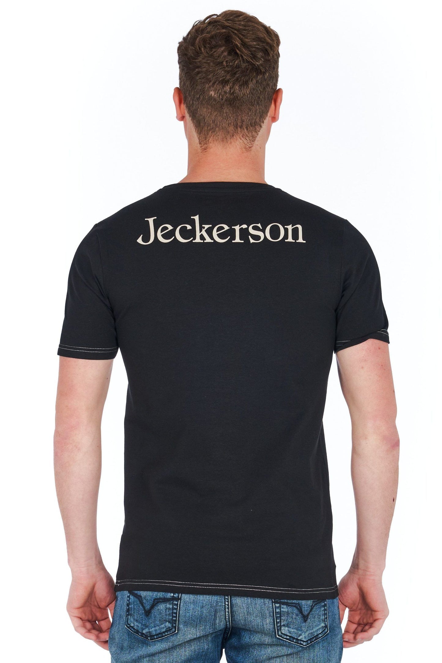 Black Cotton Men T-Shirt