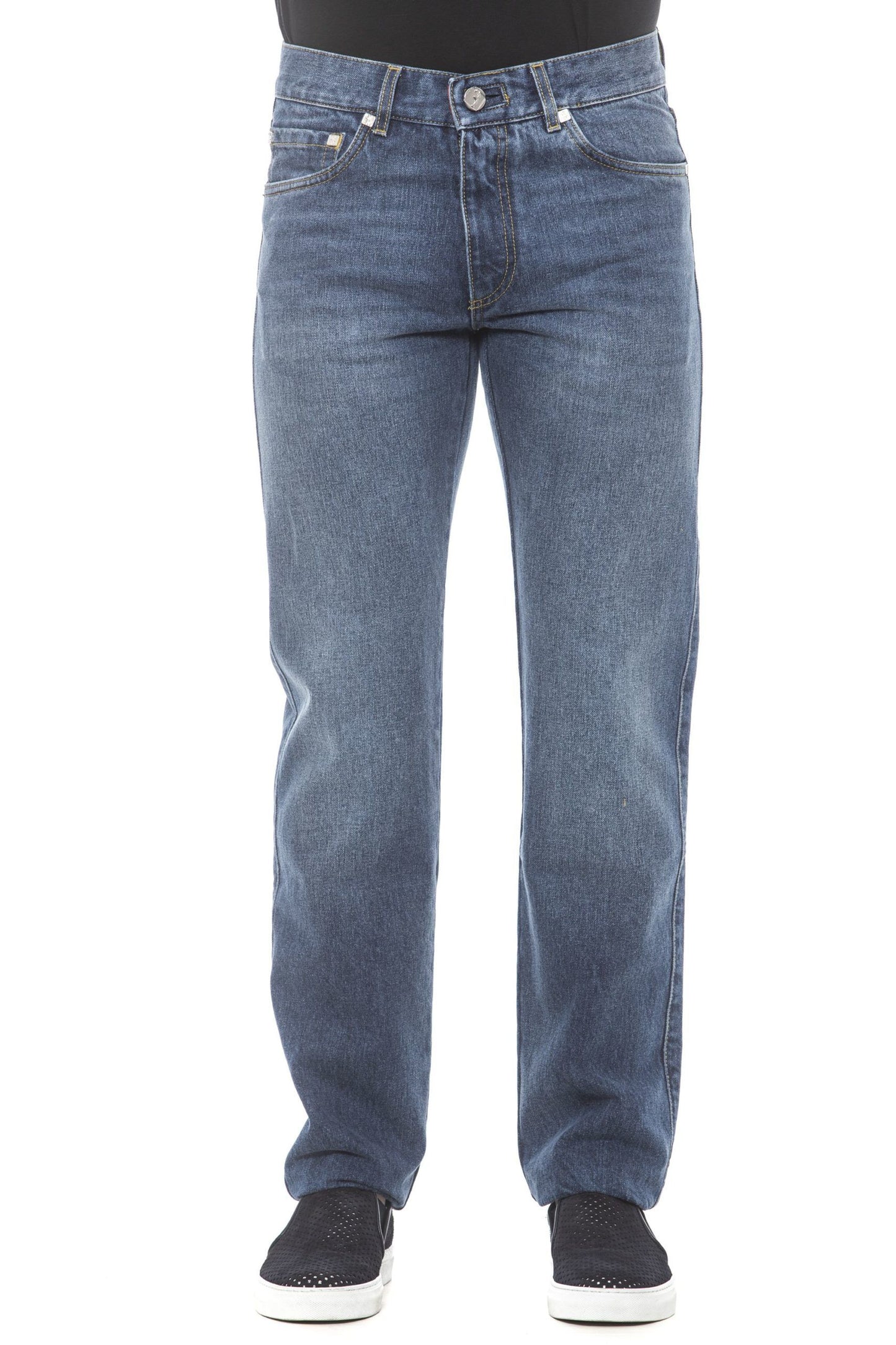 Blue Cotton Men Jeans