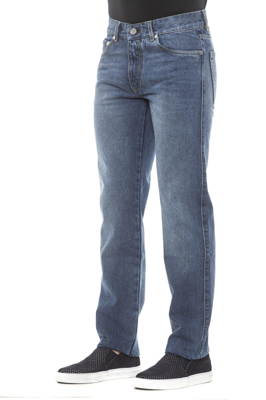 Blue Cotton Men Jeans
