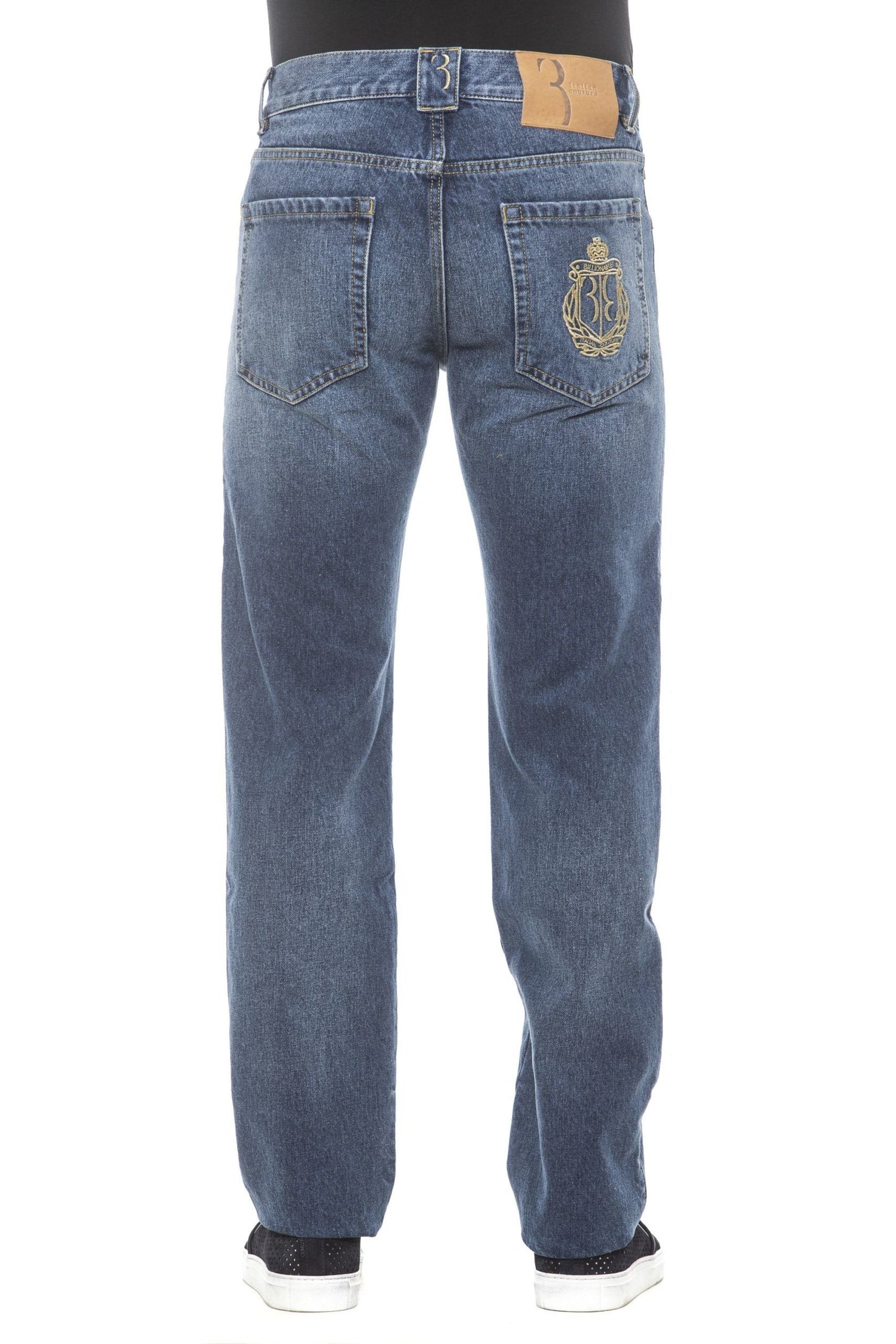 Blue Cotton Men Jeans