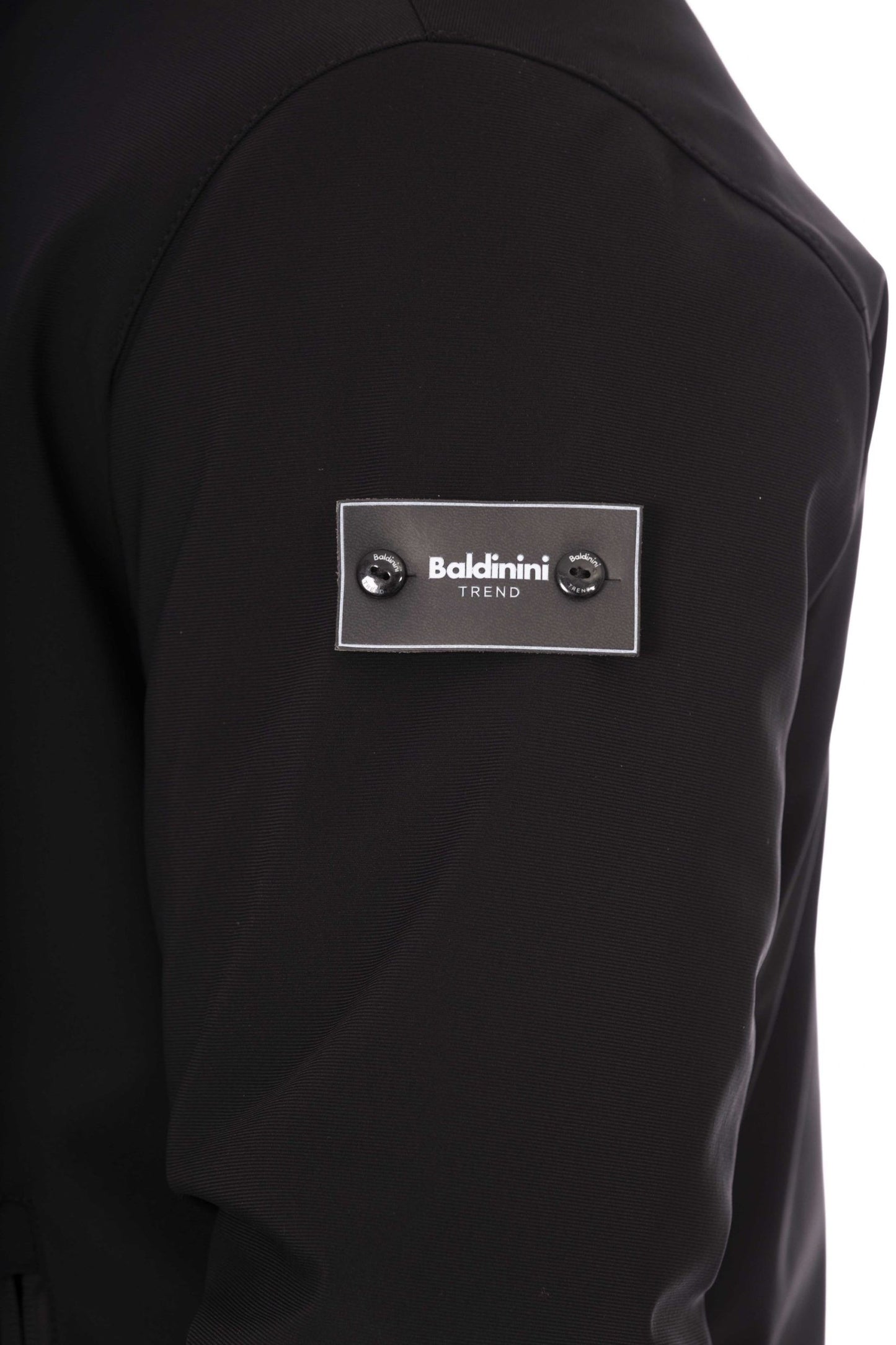 Black Polyester Men Jacket