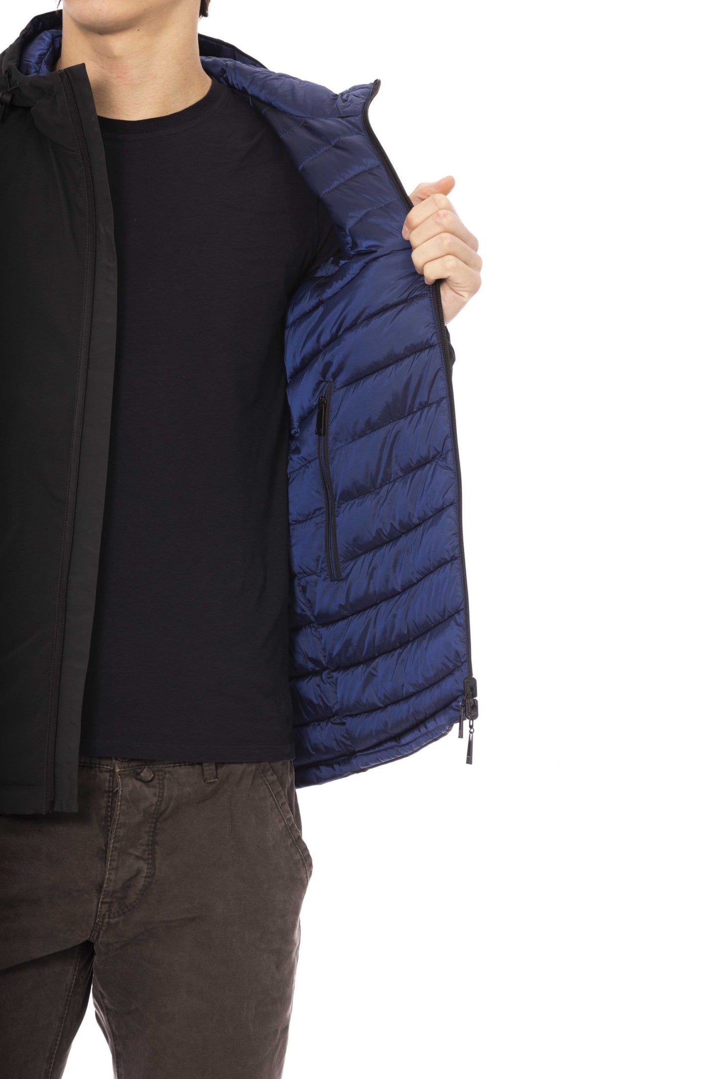 Green Polyester Men Jacket