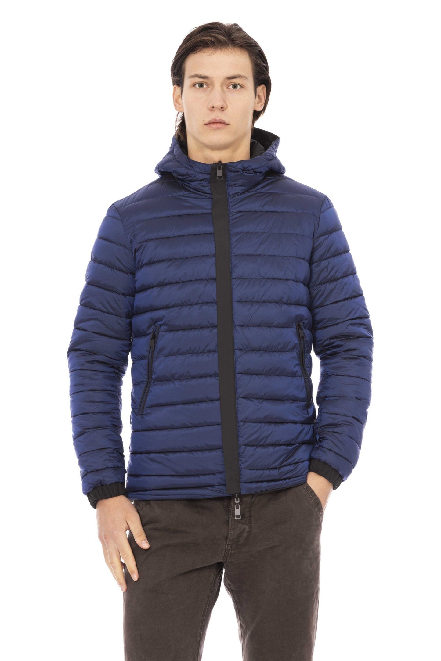 Green Polyester Men Jacket