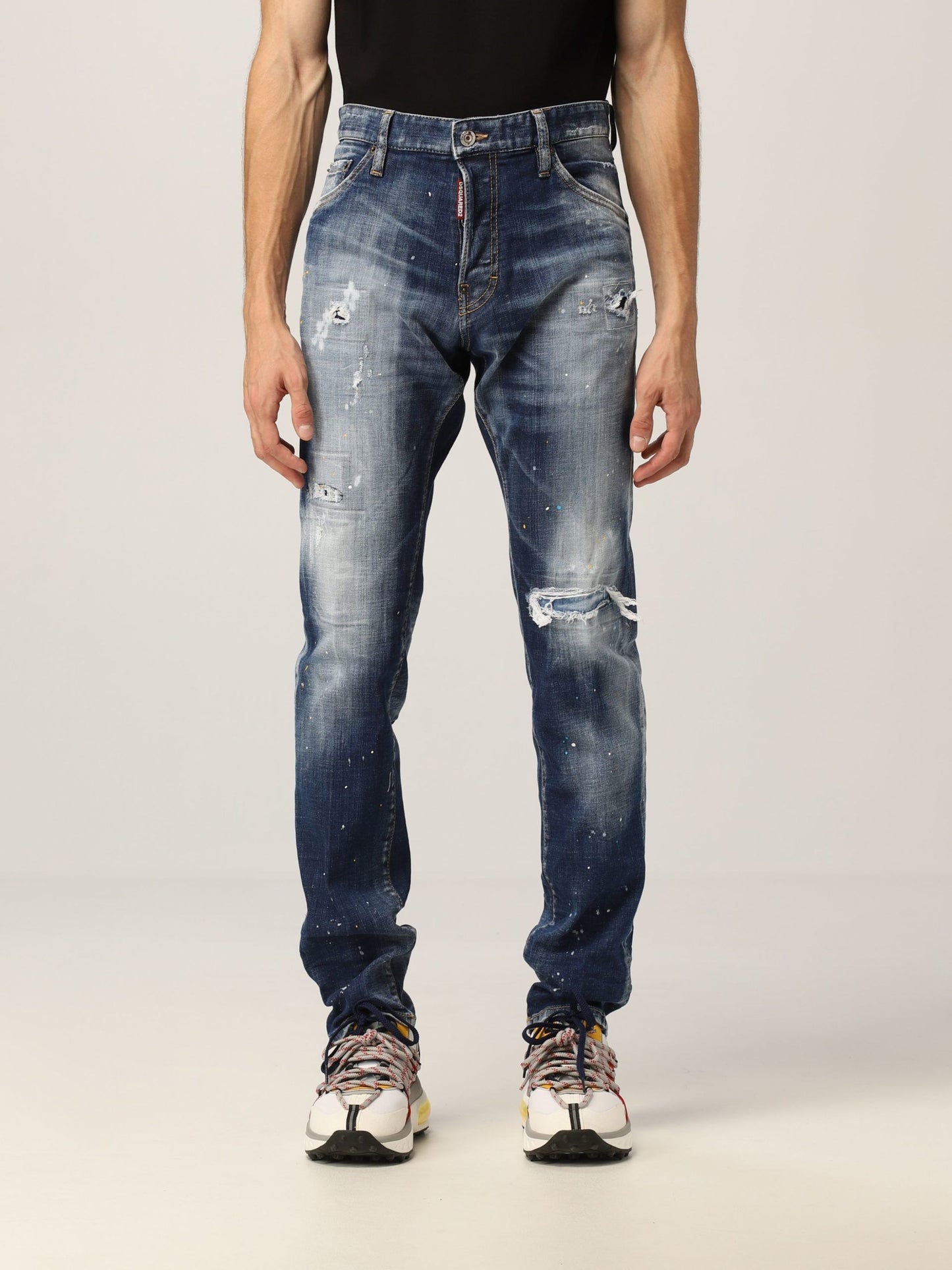 Blue Cotton Men Jeans