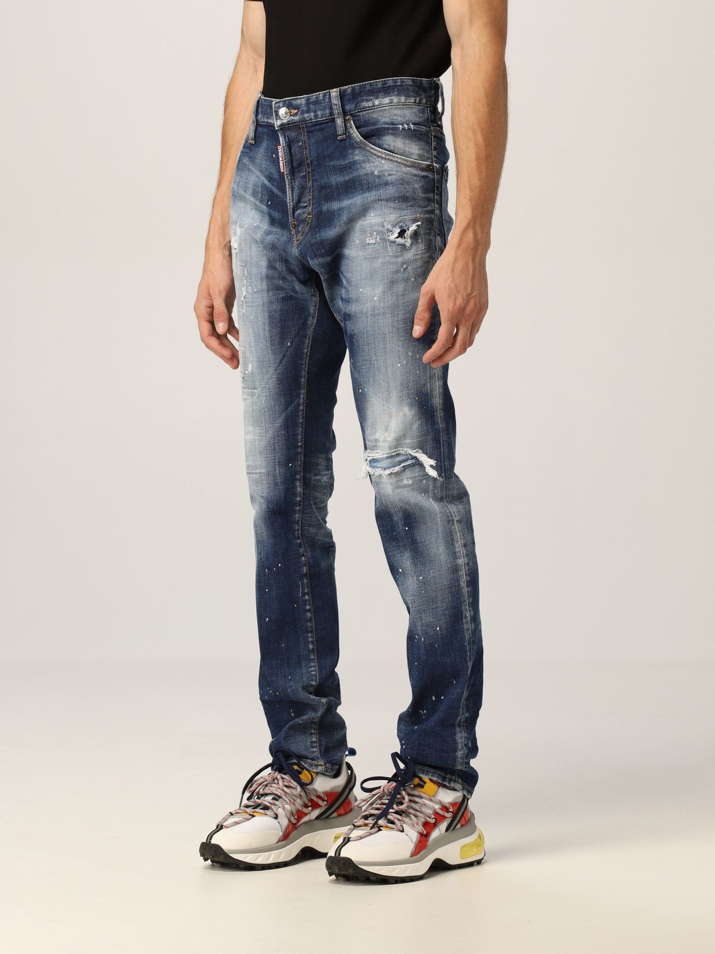 Blue Cotton Men Jeans