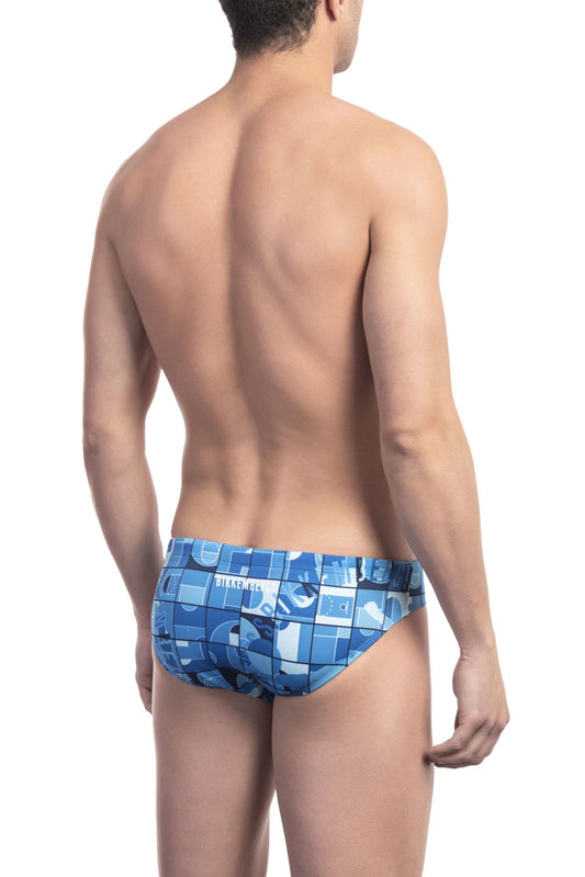 LightBlue Polyamide Men Swimwear