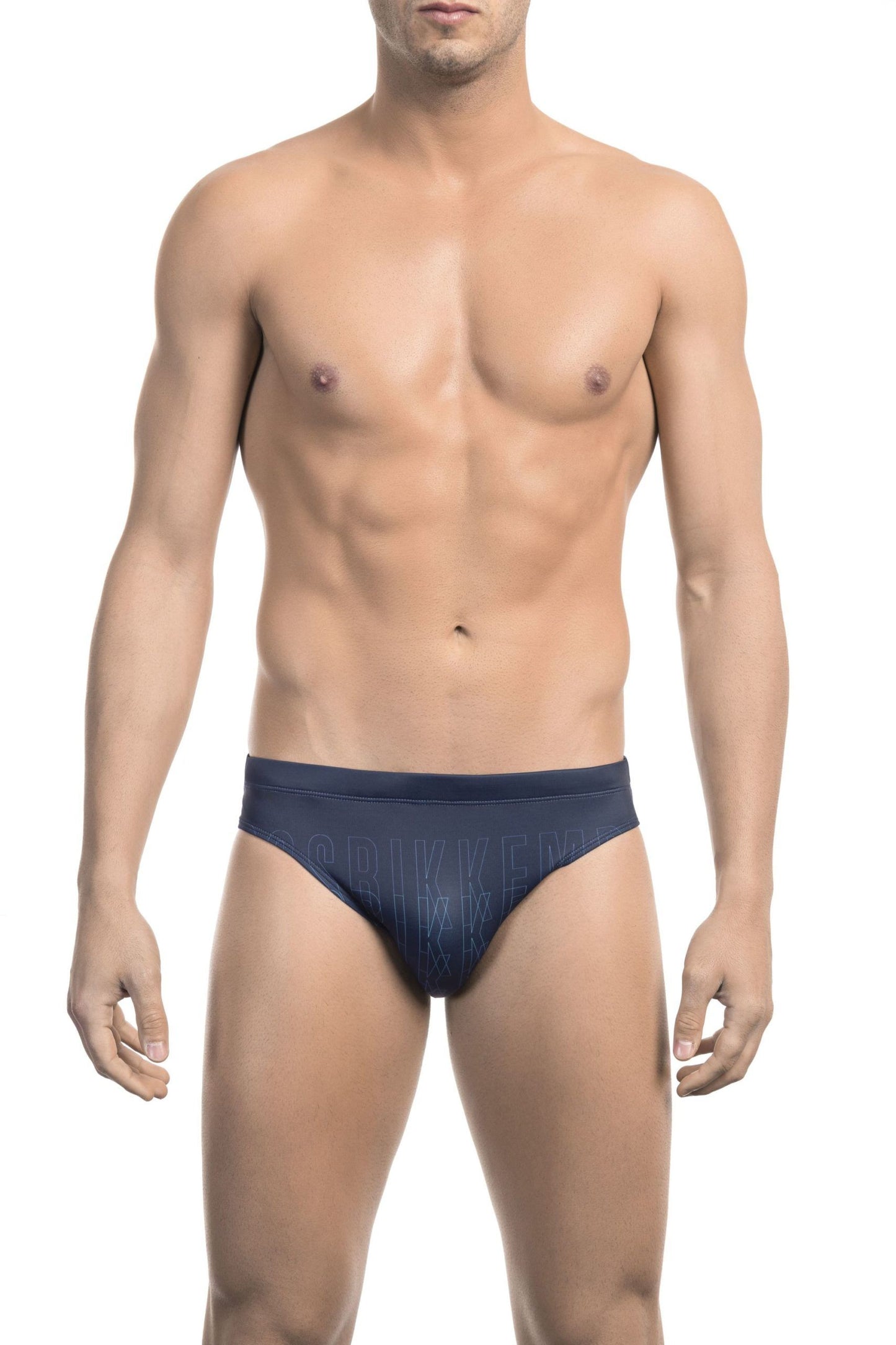 Blue Polyamide Men Swimwear