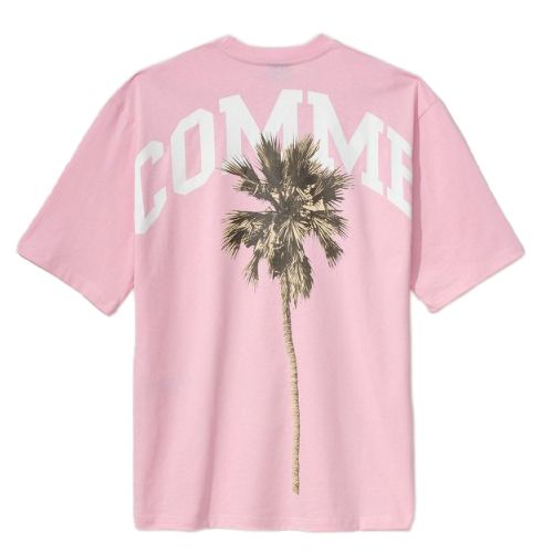 Pink Cotton Men T-Shirt