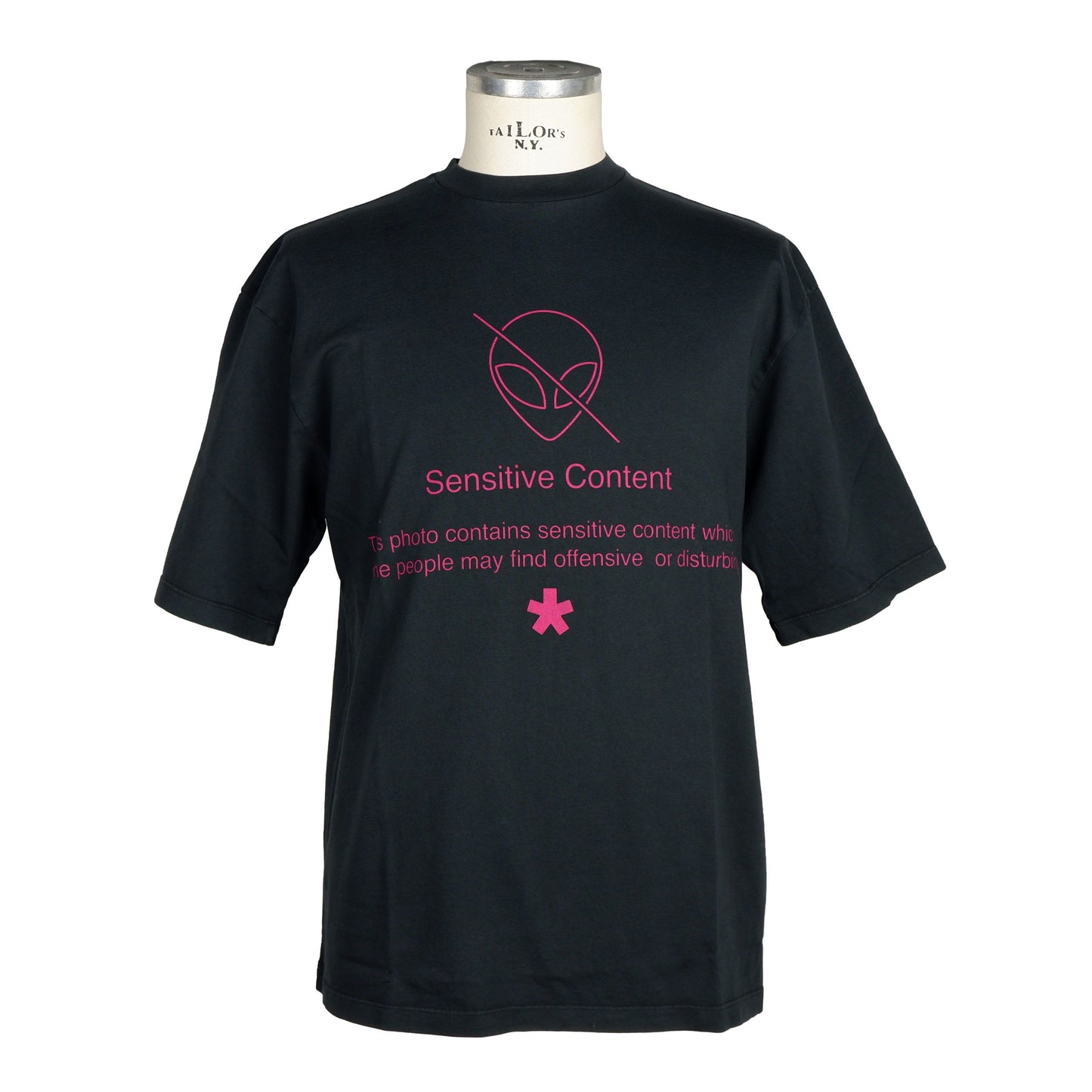 Black Cotton Men's T-Shirt