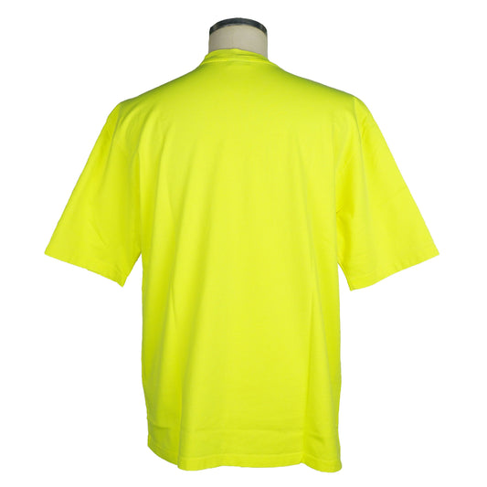 Yellow Cotton Men T-Shirt
