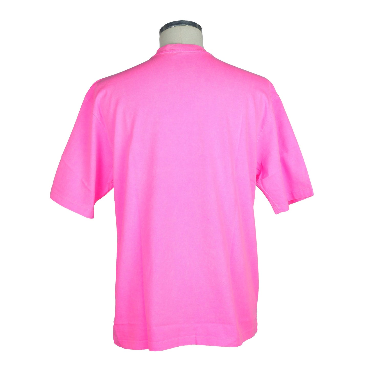 Fuchsia Cotton Men T-Shirt