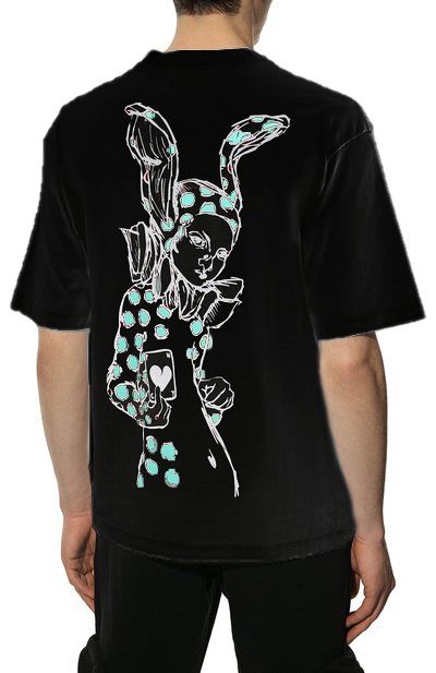 Black Cotton Men's T-Shirt