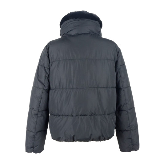 Black Polyester Women Jacket