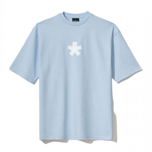 Light Blue Cotton Men T-Shirt