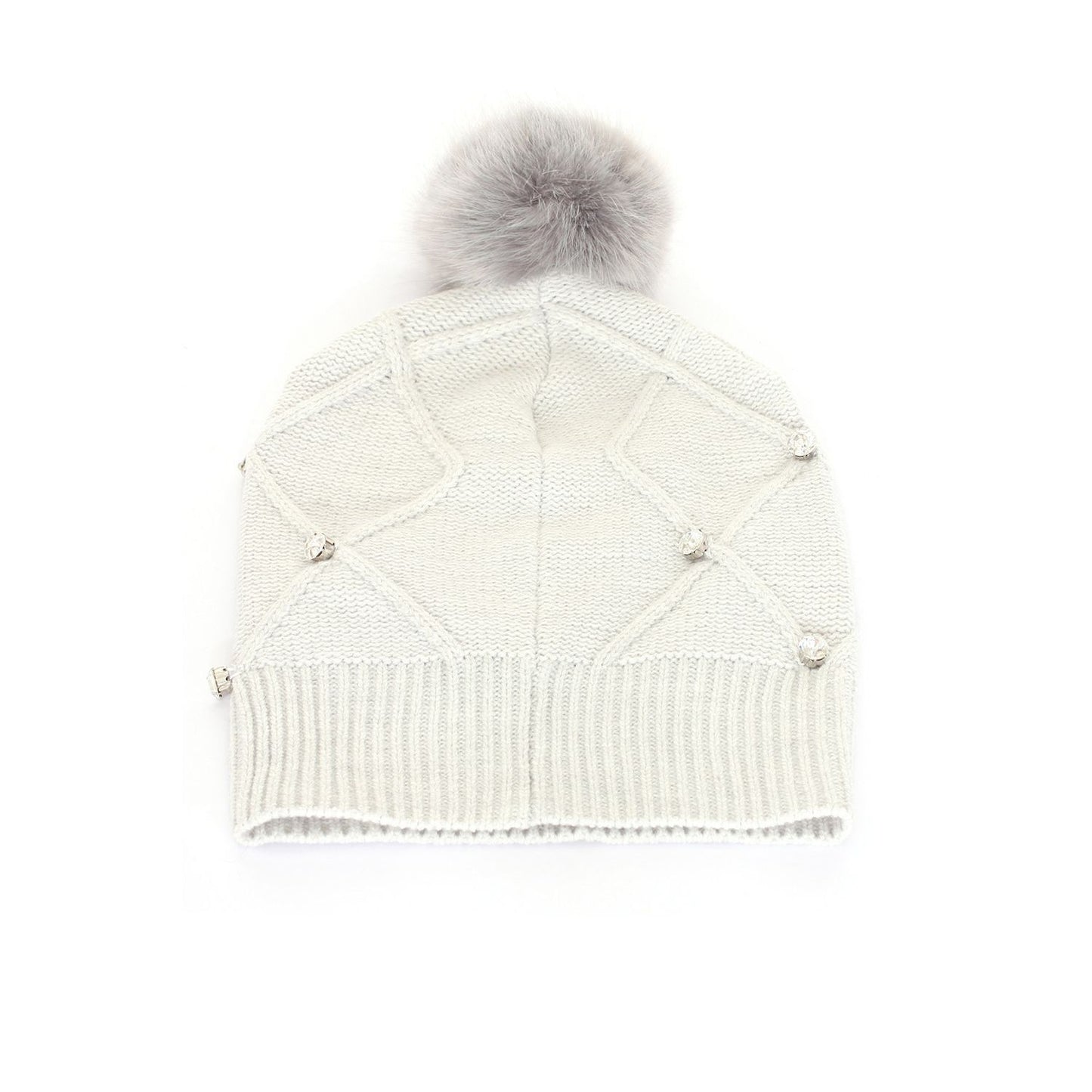 White Acrylic Women Hat