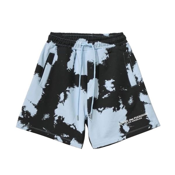 Light Blue Cotton Men Short