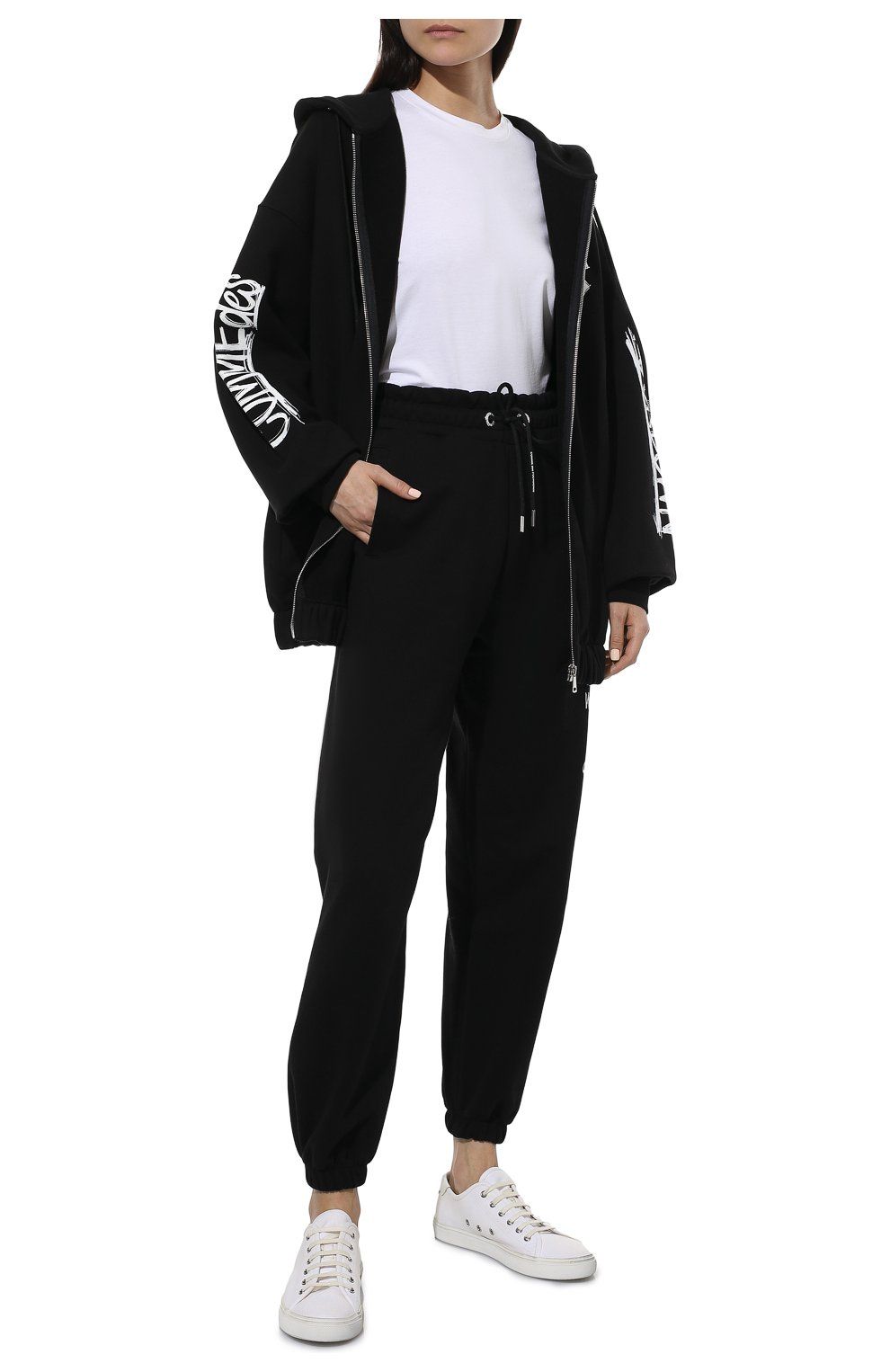 Black Cotton Women Sweater