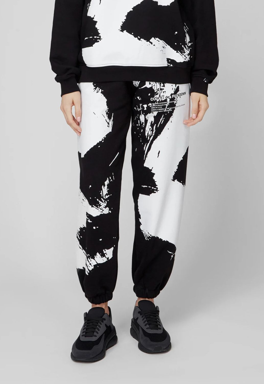 Black Cotton Women Sweatpant