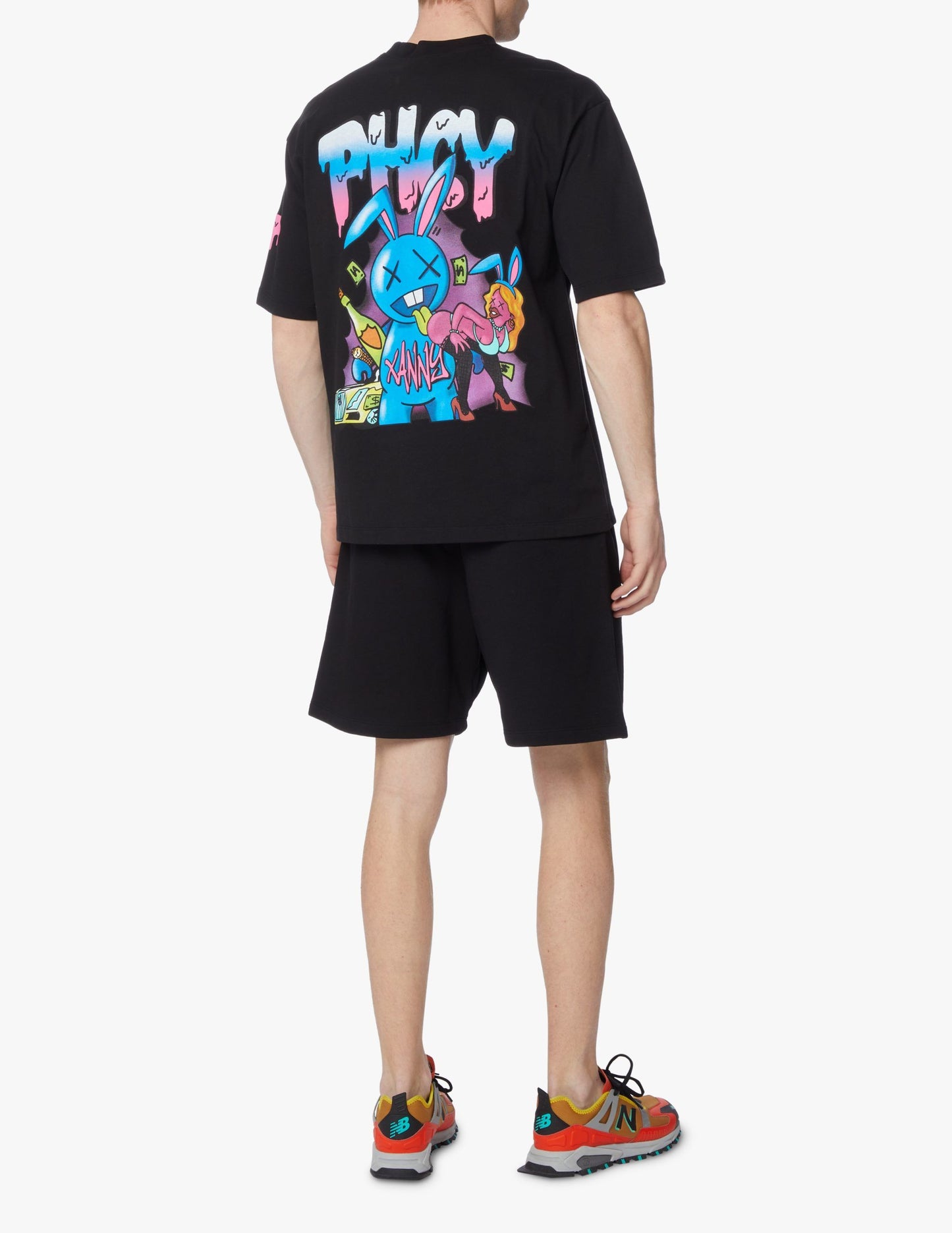 Black Cotton Men T-Shirt