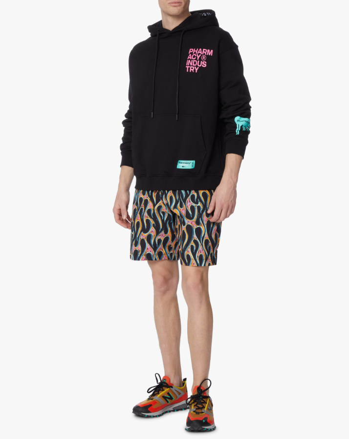 Black Cotton Men Sweater