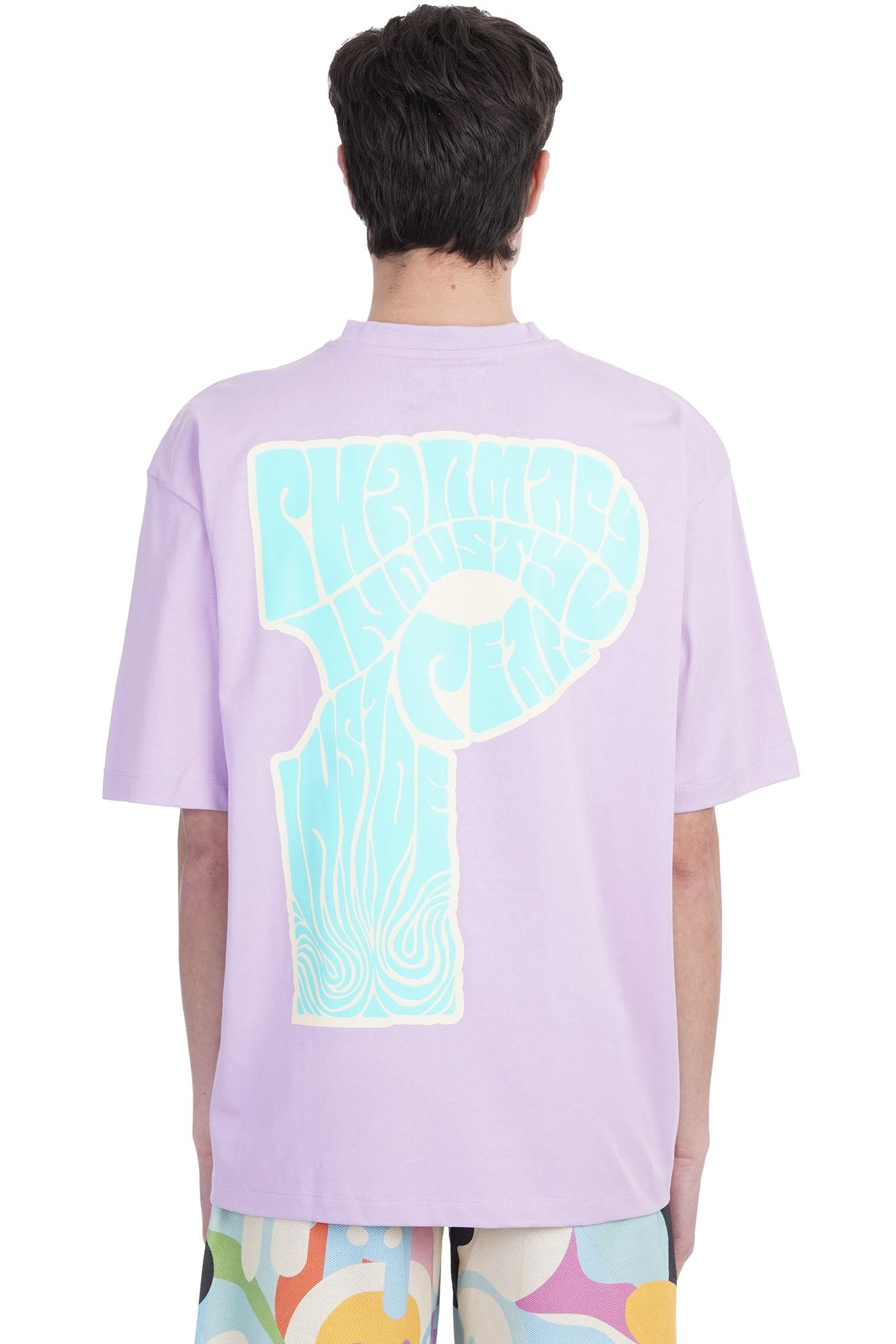 Purple Cotton Men T-Shirt