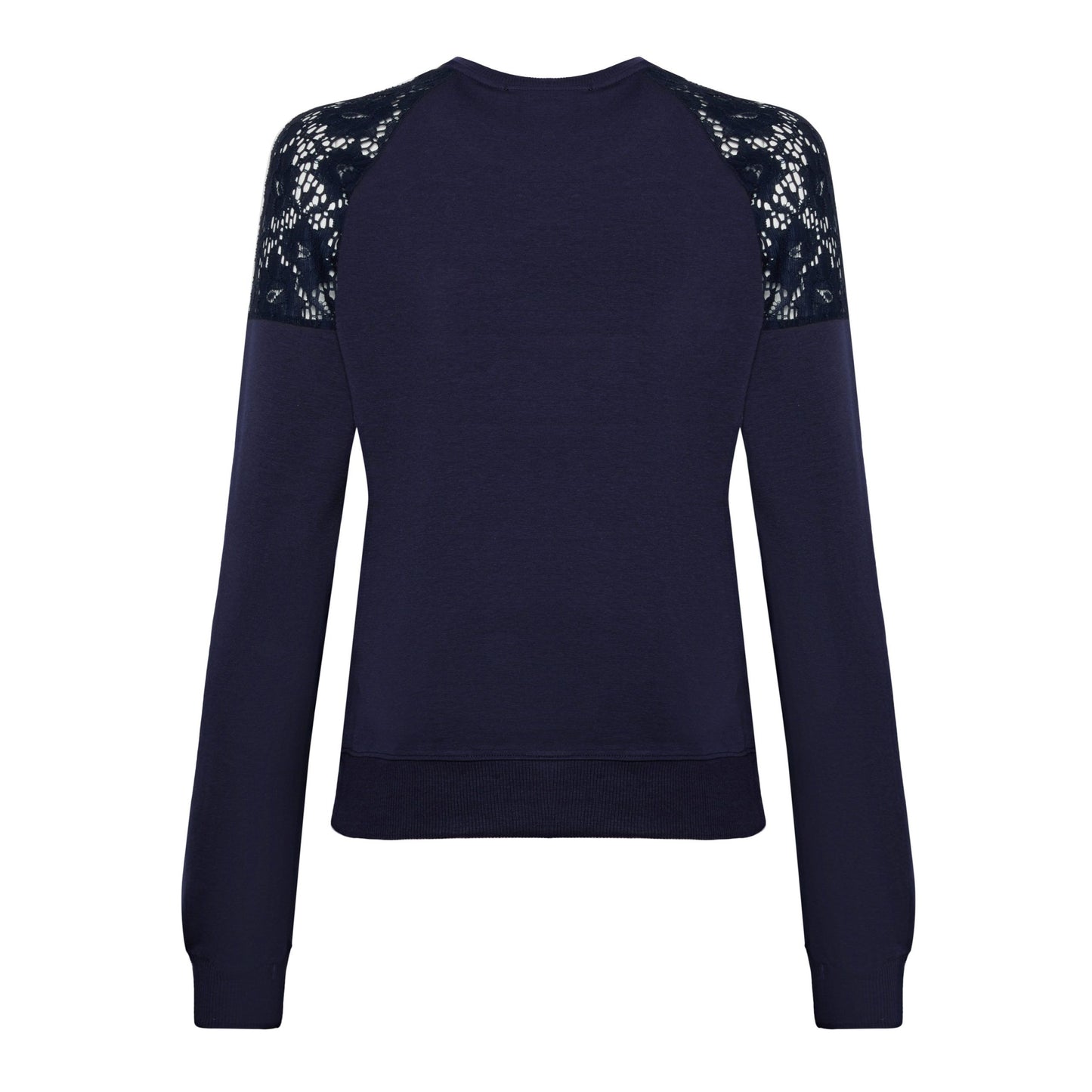 Blue Cotton Women Sweater
