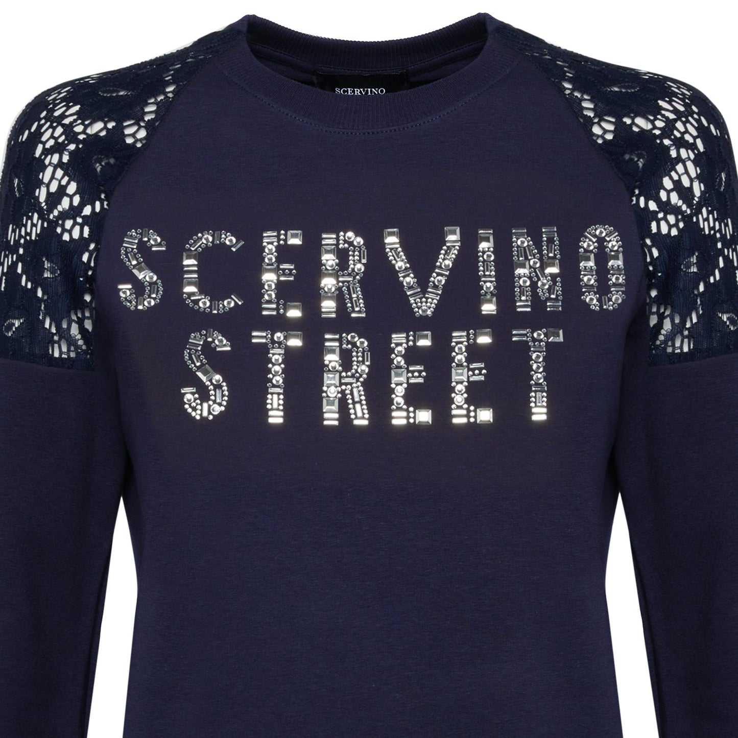 Blue Cotton Women Sweater