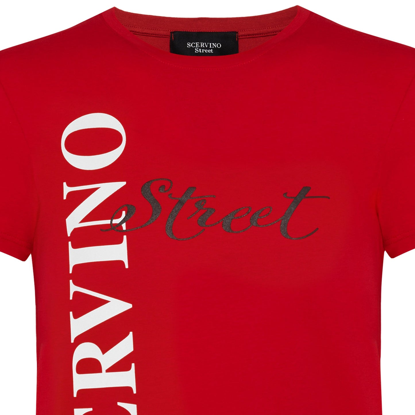 Red Cotton Men T-Shirt