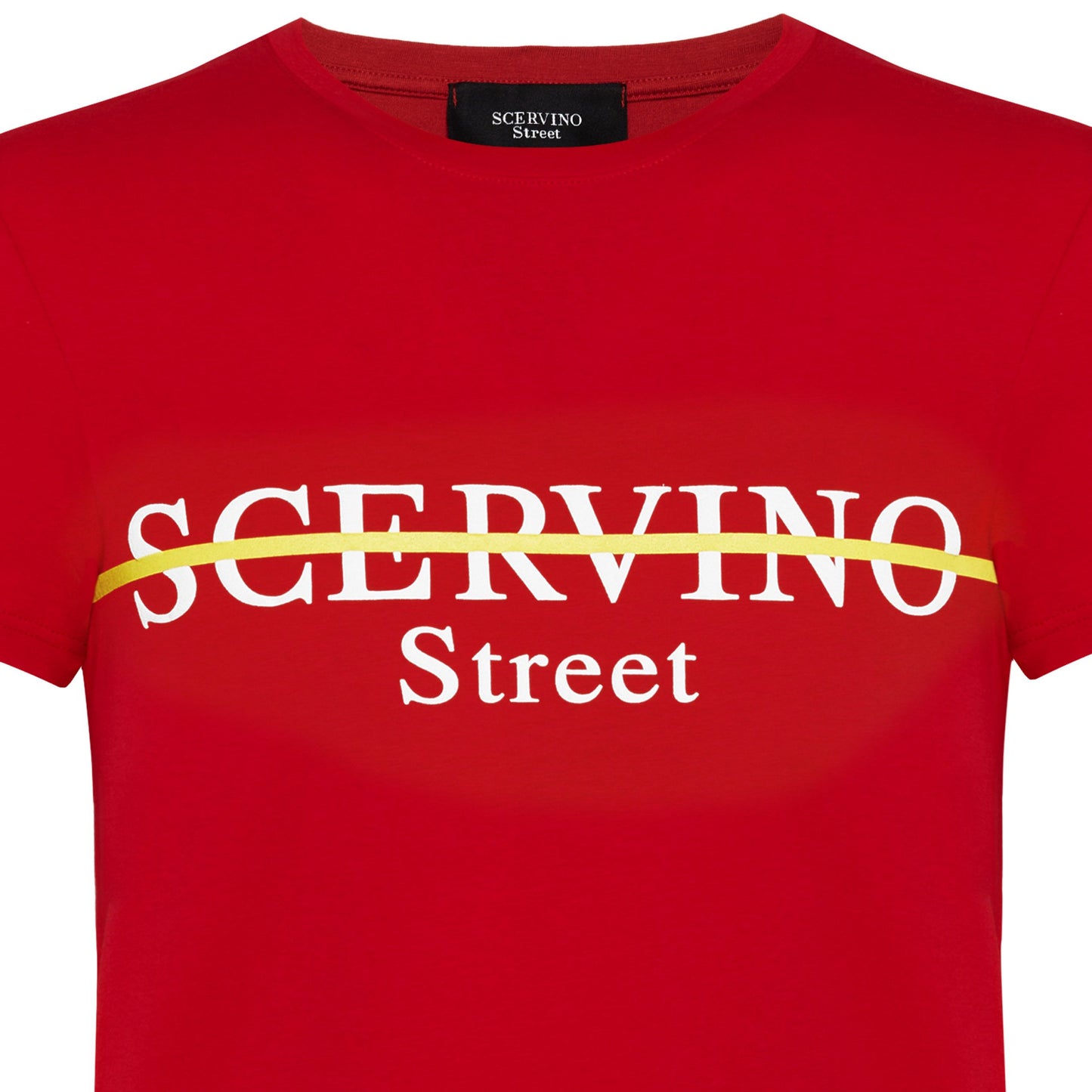Red Cotton Men T-Shirt
