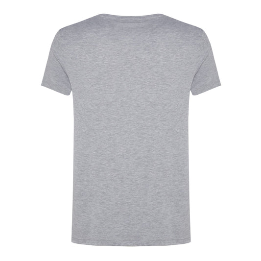 Gray Cotton Men T-Shirt