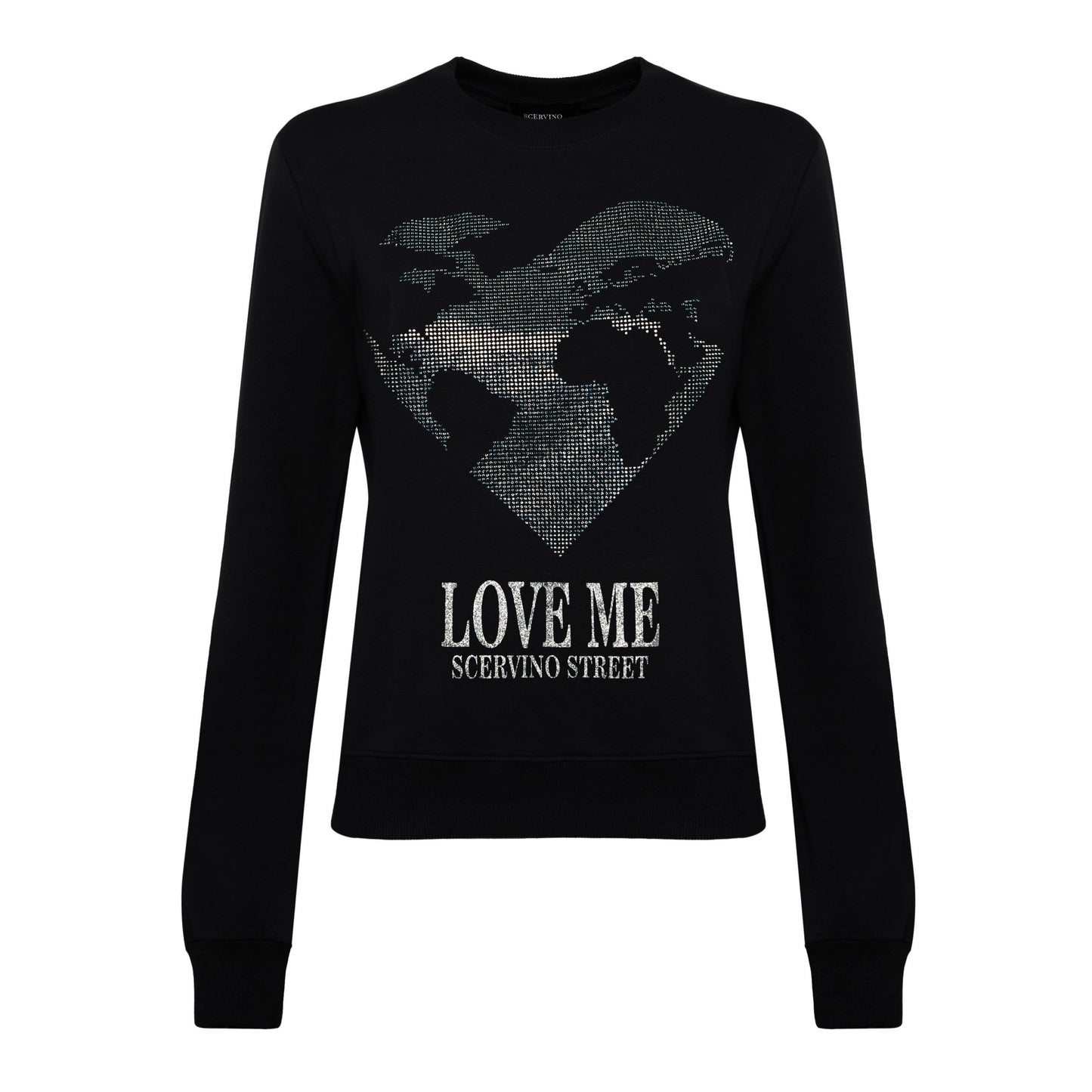 Black Cotton Women Sweater
