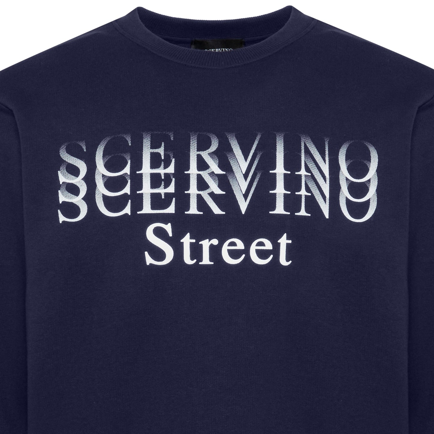 Blue Cotton Men Sweater